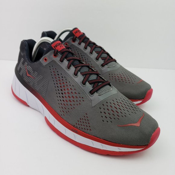 Hoka One One Other - Hoka One One Cavu Mens Size 9 Black Red Athletic Running Shoes 1019281 CRBC
